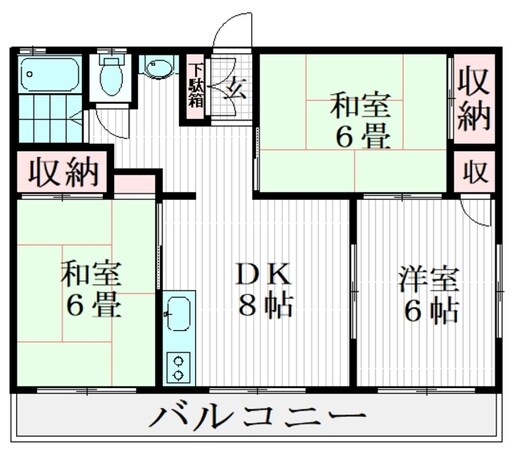 第3松ノ木マンションの物件間取画像